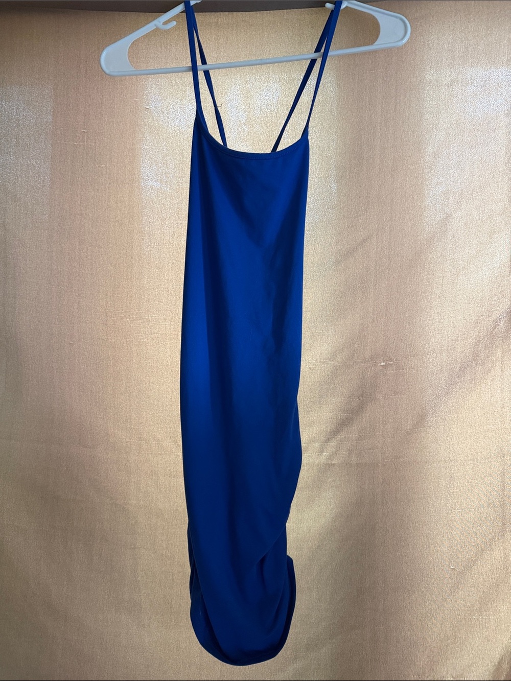 SHEIN Royal Blue Spaghetti Strap Midi Slip Dress